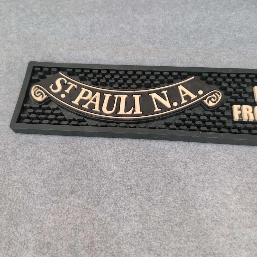 St Pauli N A Bar Mat Rubber Imported From Germany Beer Tap Pad - Picture 2 of 6
